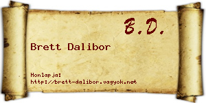 Brett Dalibor névjegykártya